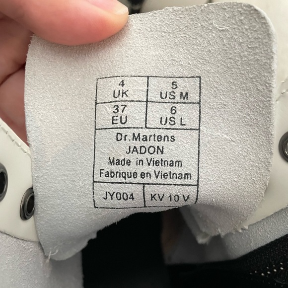 White Doc Martens Platform Jadon Boots - Picture 2 of 7